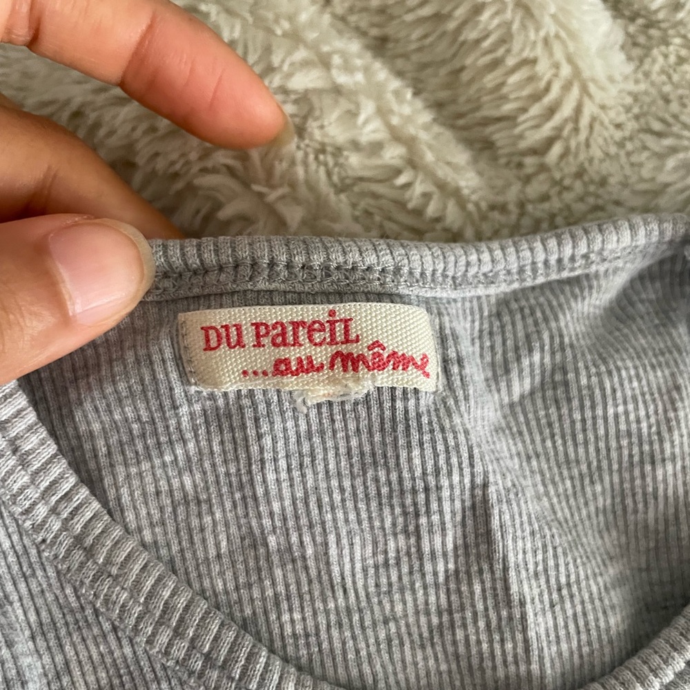 Gray Ribbed Tank Top - Picture 2 of 2